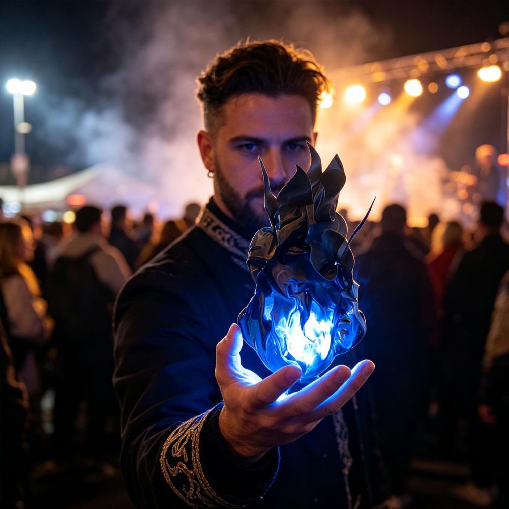 Cosplay Fireball Prop - Cosplay Ateş Topu Aksesuarları Parlayan Alev