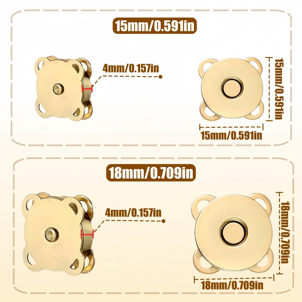 10 takım Metal manyetik çıtçıt - Snap Fastener Set incelemesi ve fiyatı