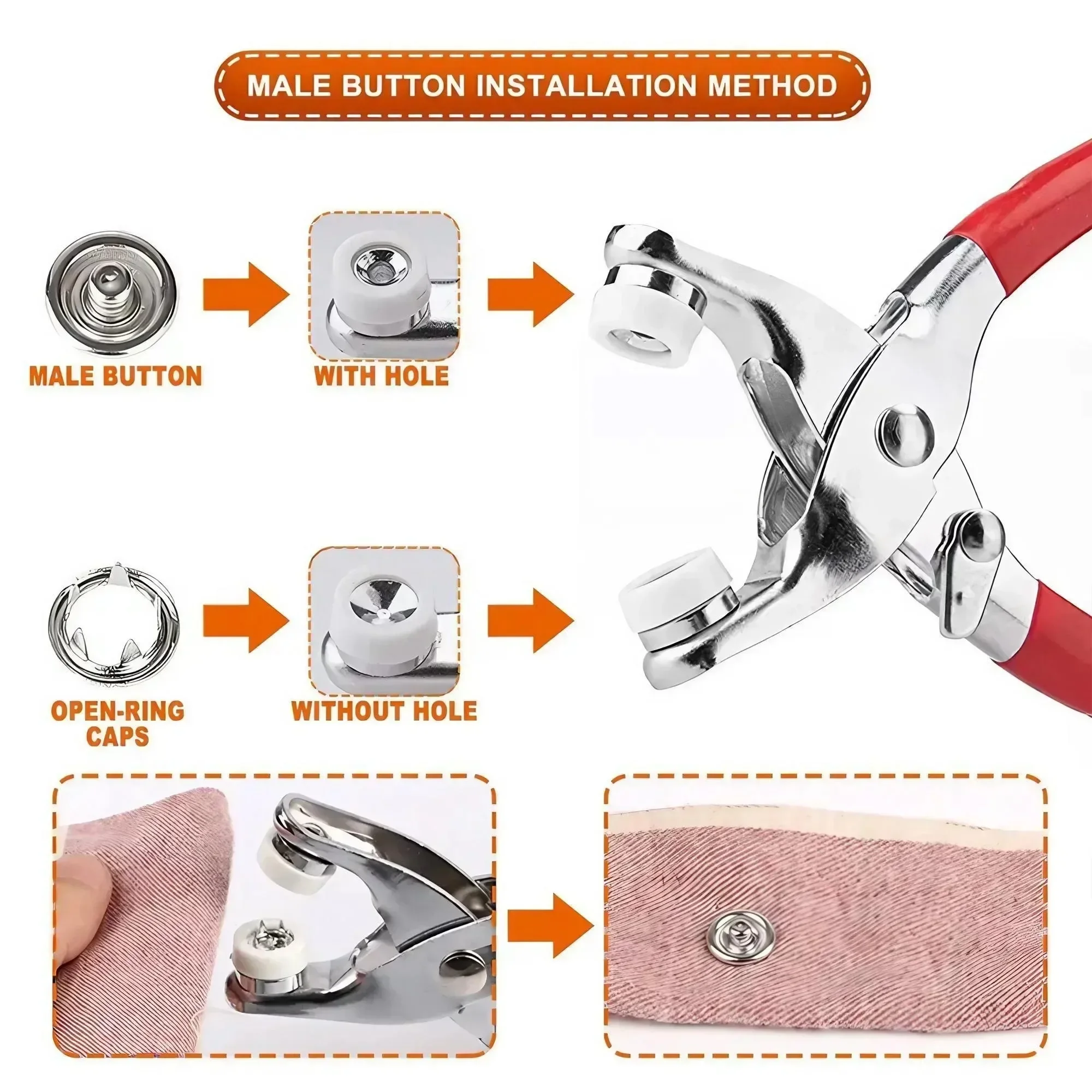 1 Set 201 Parça El Presli Diki - Snap Fastener Set incelemesi ve fiyatı