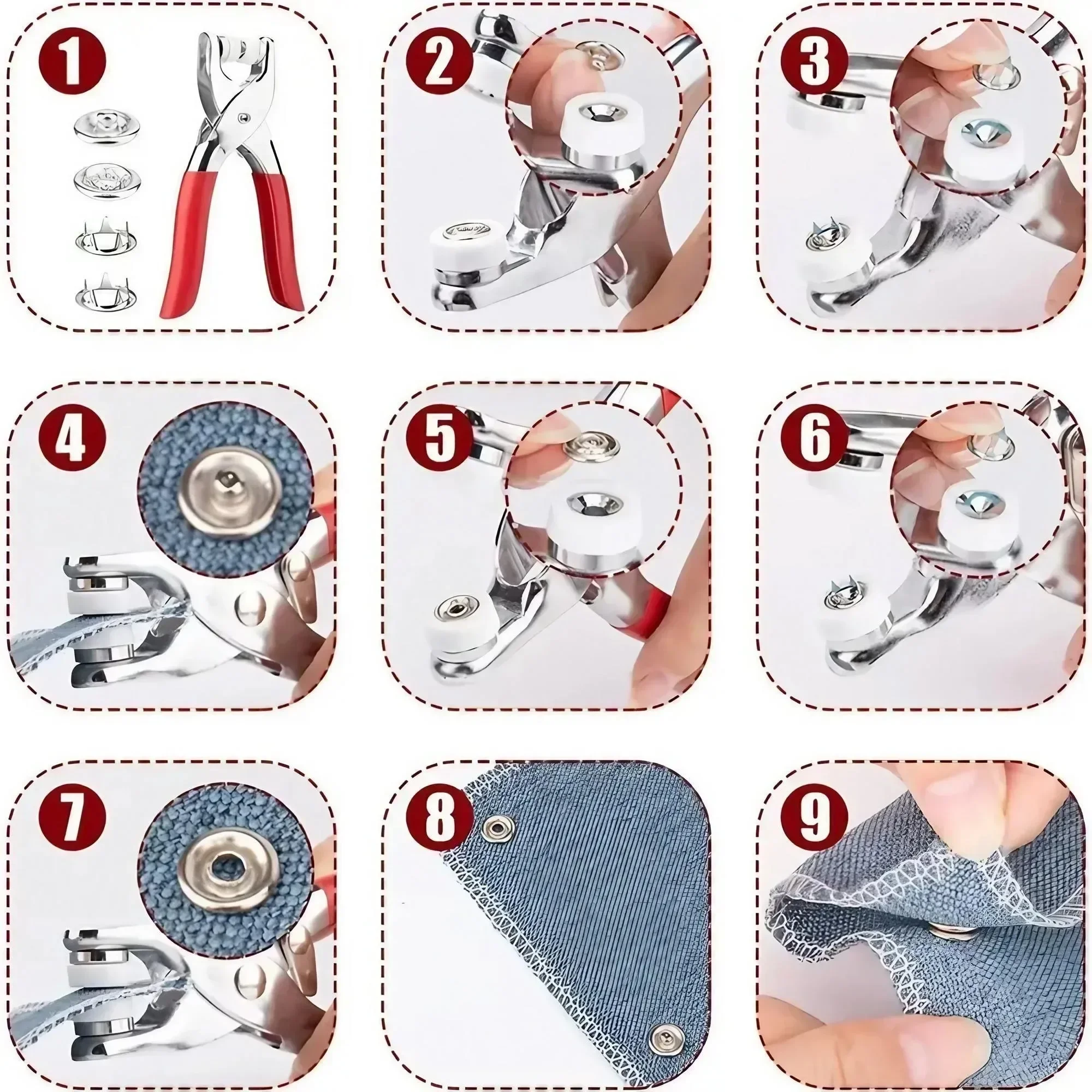 1 Set 201 Parça El Presli Diki - Snap Fastener Set incelemesi ve fiyatı