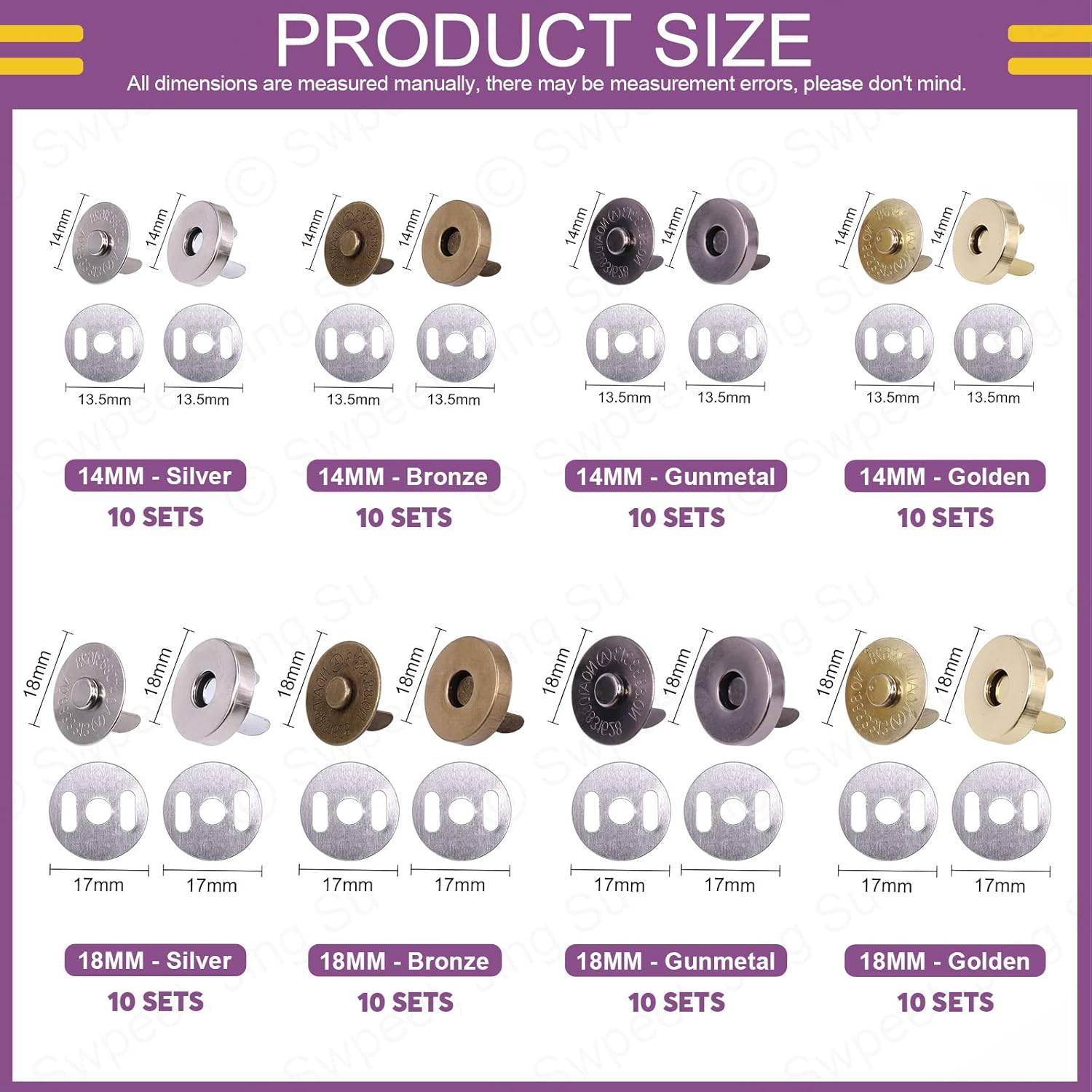 10 Set Manyetik Çıtçıtlı Düğme - Snap Fastener Set incelemesi ve fiyatı