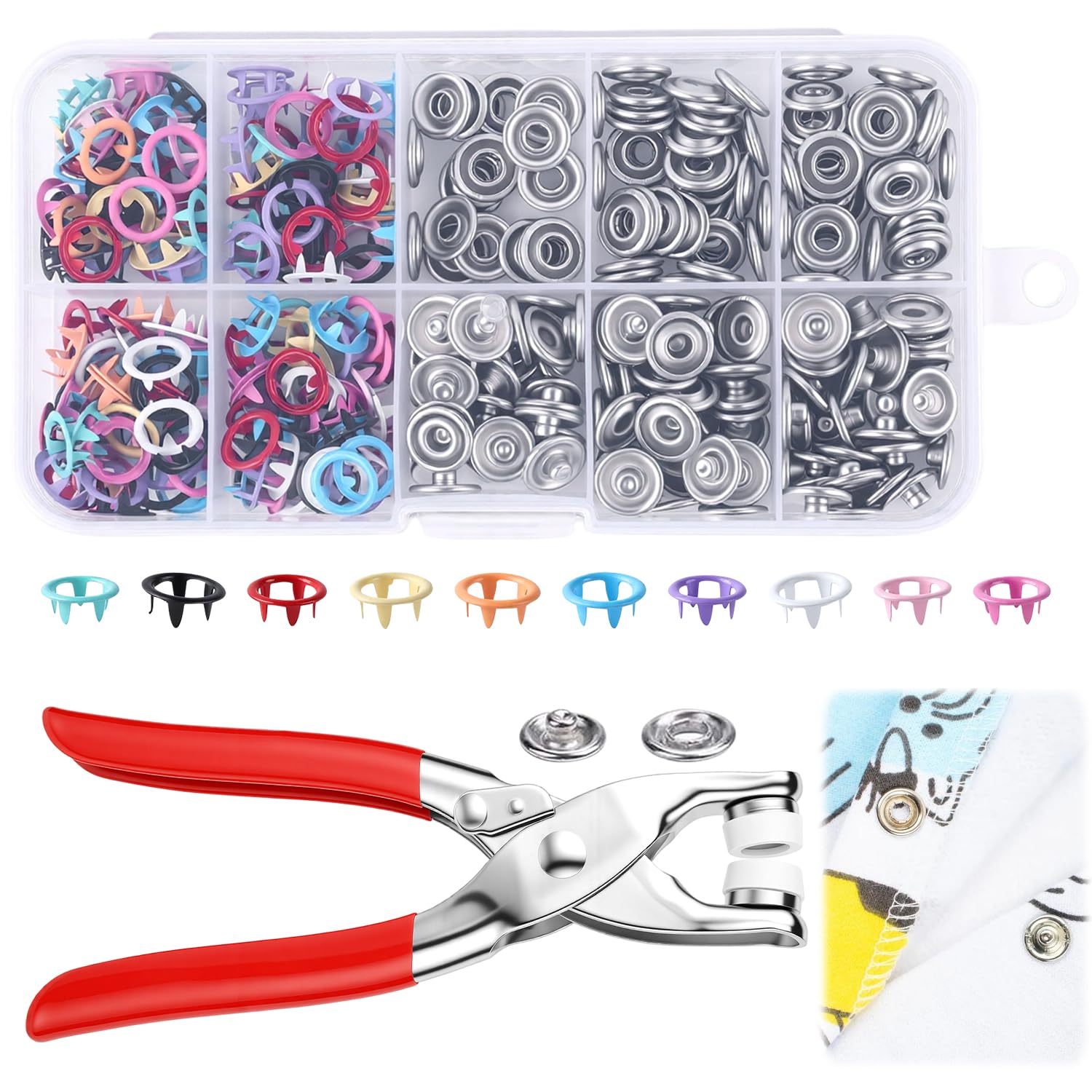 100 Adet Metal Düğme İçeren Di - Snap Fastener Set incelemesi ve fiyatı